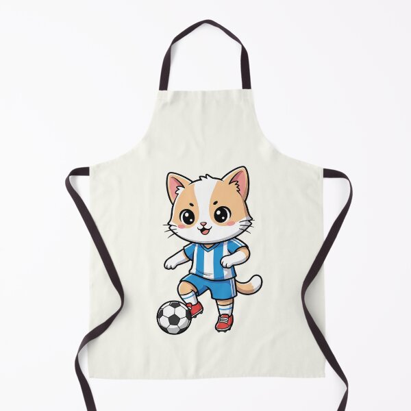Item preview, Cute Soccer Cat Cartoon designed and sold by HoopeStylee.