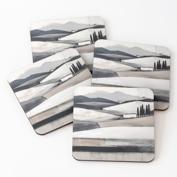 Item preview, Monochrome Countryside Landscape designed and sold by lautir.