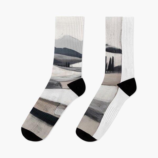 Item preview, Monochrome Countryside Landscape designed and sold by lautir.