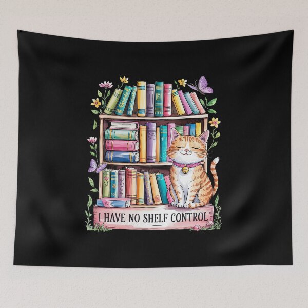 Item preview, I Have No Shelf Control Literature Library Book Cat Lovers Men Women Girls Kids  designed and sold by MicanCuteStore.
