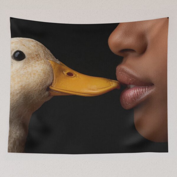 Item preview, Duck and person close together designed and sold by anytka.