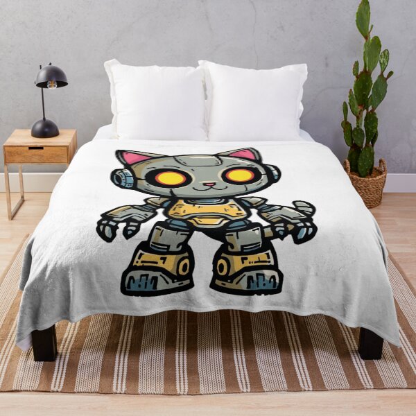 Item preview, Kawaii Chibi Robot Cat | Cute Futuristic Mecha Kitten Art designed and sold by SlomianyPisarz.