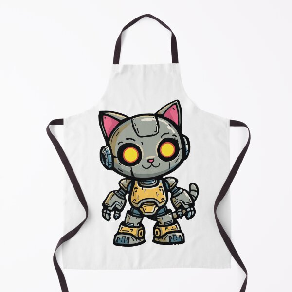 Item preview, Kawaii Chibi Robot Cat | Cute Futuristic Mecha Kitten Art designed and sold by SlomianyPisarz.