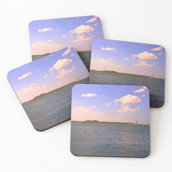 Item preview, Serene Seascape with Sailboats St. Martin designed and sold by LisaWootenPhoto.