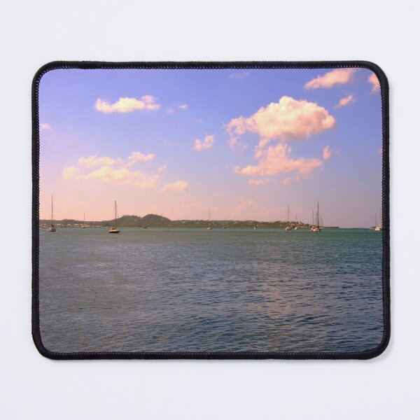 Item preview, Serene Seascape with Sailboats St. Martin designed and sold by LisaWootenPhoto.