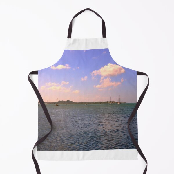Item preview, Serene Seascape with Sailboats St. Martin designed and sold by LisaWootenPhoto.