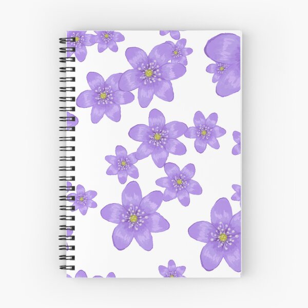 Item preview, Hepatica watercolour flower pattern designed and sold by Fridayscorner.