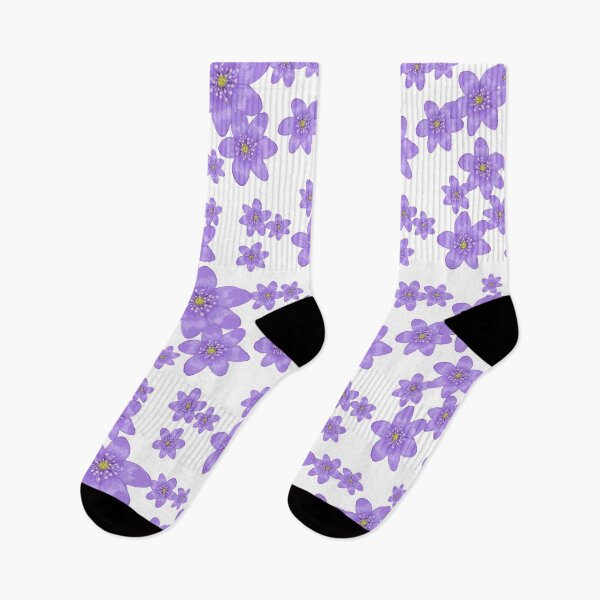Item preview, Hepatica watercolour flower pattern designed and sold by Fridayscorner.