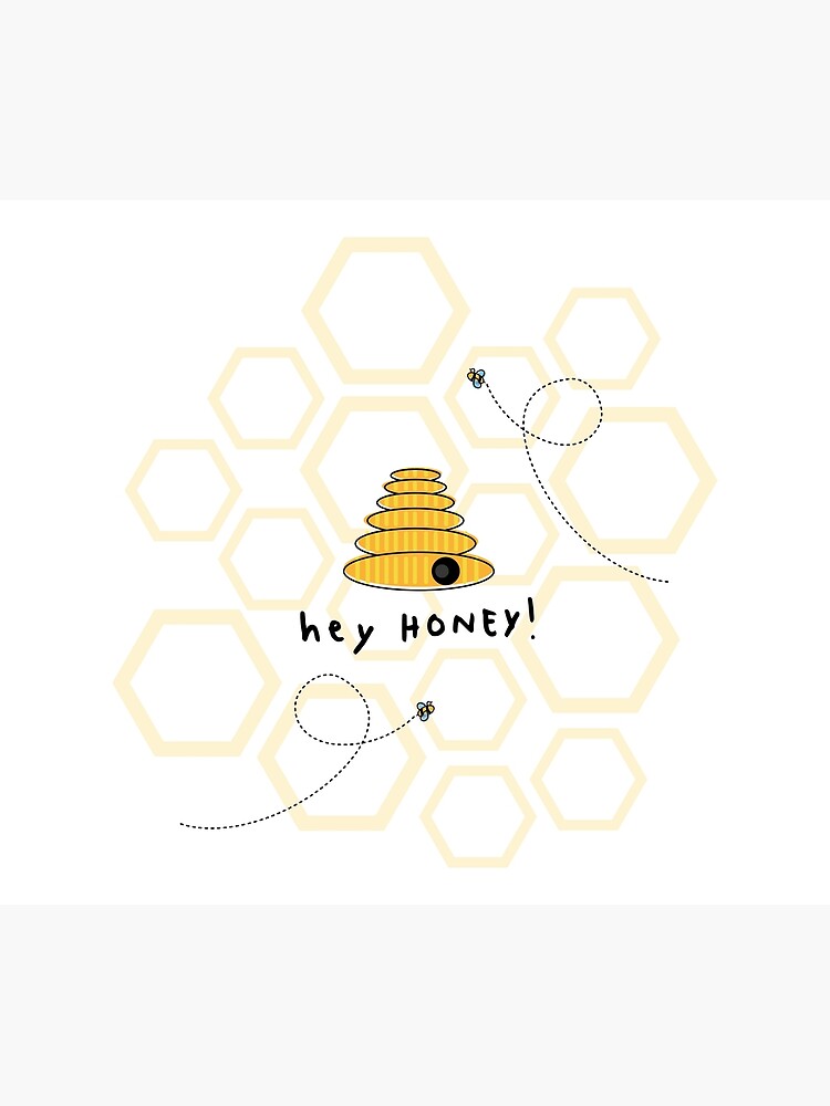 "Hey Honey!" Canvas Print for Sale by mynameisnikki Redbubble