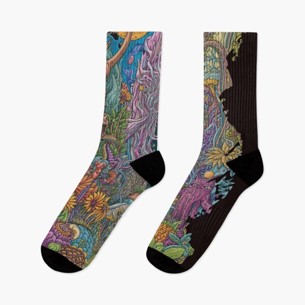 Item preview, Psychedelic Forest Portal – Trippy Cosmic Nature Art designed and sold by RebelDropAlternative.