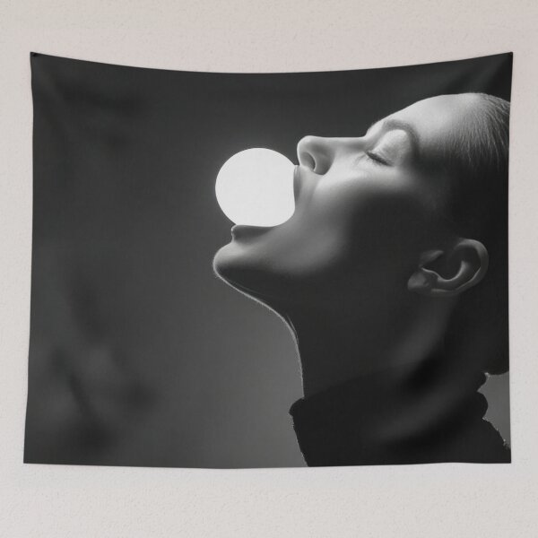 Item preview, Woman holds light in her mouth designed and sold by anytka.