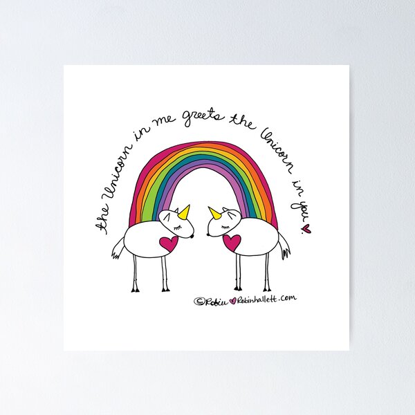 The Unicorn in Me Greets the Unicorn in You Poster