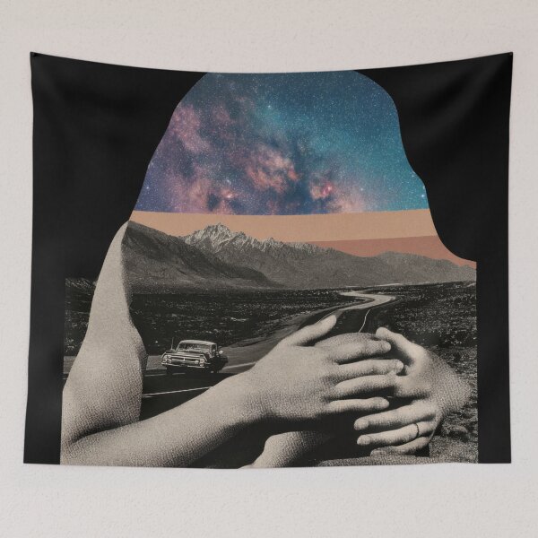 Item preview, Hands and landscape under stars designed and sold by anytka.