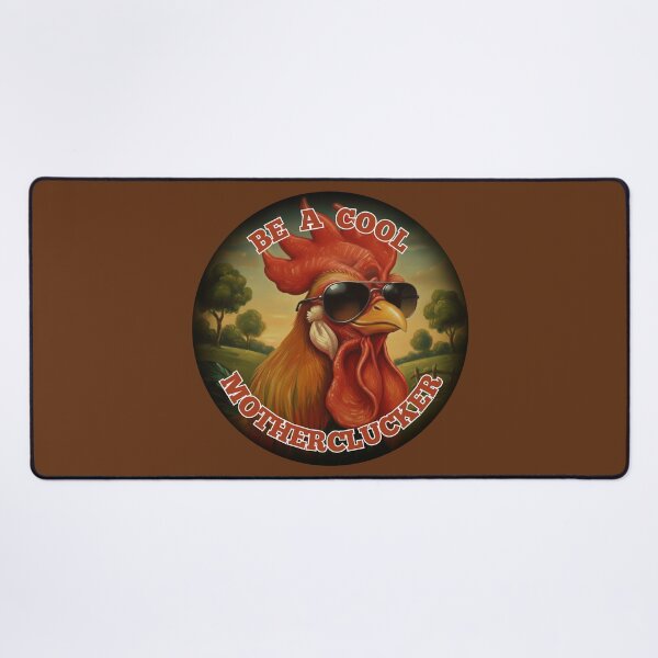Item preview, Be a Cool Motherclucker – Retro Rooster in Sunglasses Graphic designed and sold by Smashed-Ferret.