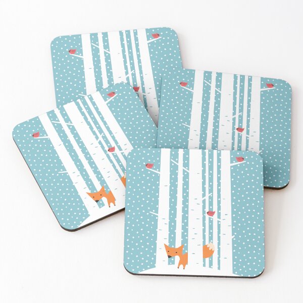 Item preview, Fox in the trees with Cardinals designed and sold by Paul Schmid.