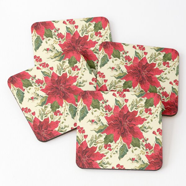 Item preview, Rippling Red Poinsettia Pattern Flower designed and sold by shaang.