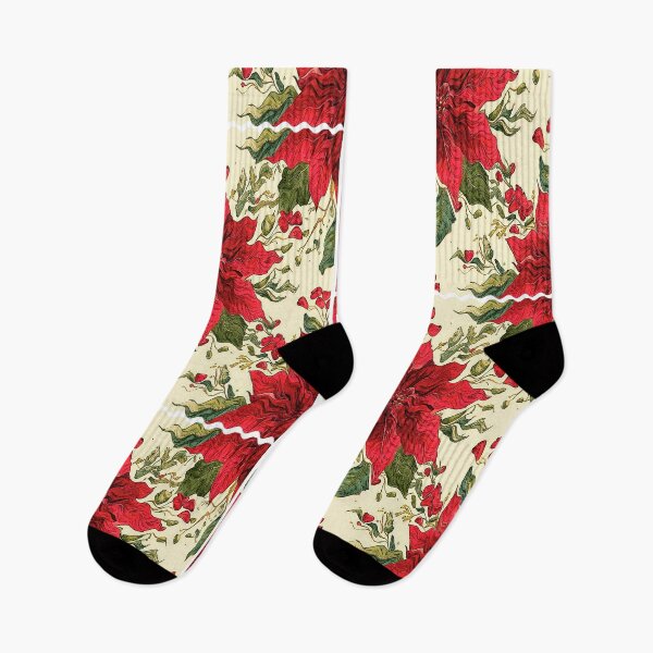 Item preview, Rippling Red Poinsettia Pattern Flower designed and sold by shaang.
