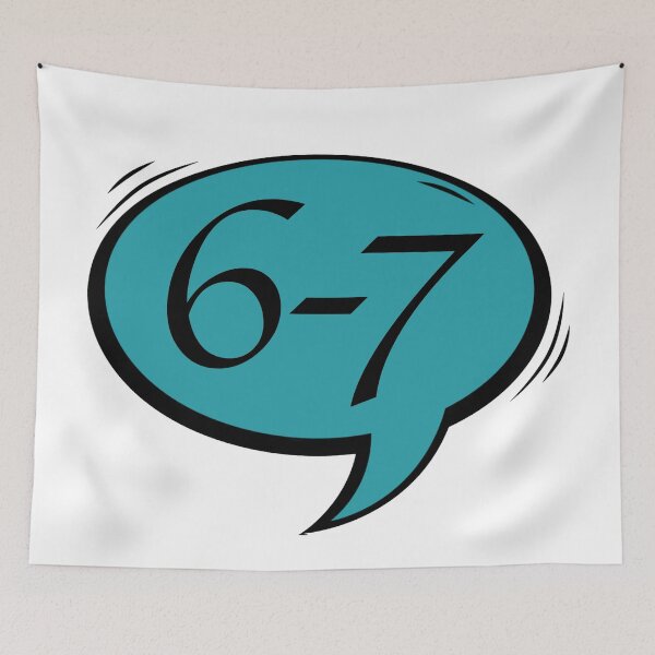 Item preview, 6-7 meme text bubble designed and sold by WhiteShirtGuy.