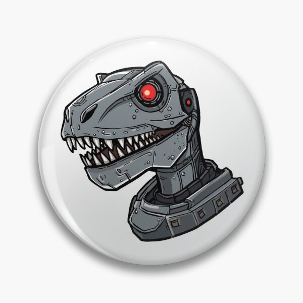 Item preview, Cybernetic T-Rex Head | Futuristic Mecha Dinosaur Cyborg Art designed and sold by SlomianyPisarz.