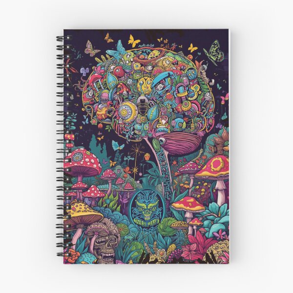 Artikelvorschau, Psychedelischer Gedankenbaum – Trippy Pilzhirnkunst entworfen und verkauft von RebelDropAlternative.