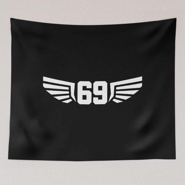 Item preview, Vintage 69 Sixty Nine Winged Number Symbol Cool Aesthetic Graphic designed and sold by Stor04u.