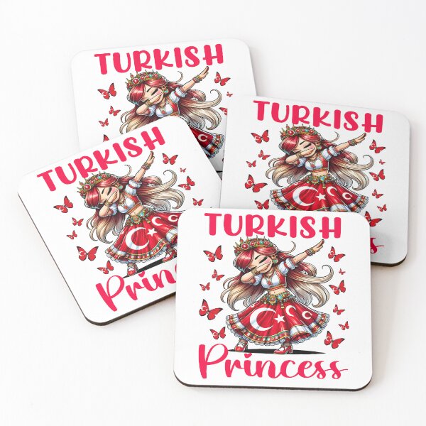 Item preview, Turkish Princess Dab Girl Flag Dress Cultural Souvenir Kids designed and sold by NUMAcreations.