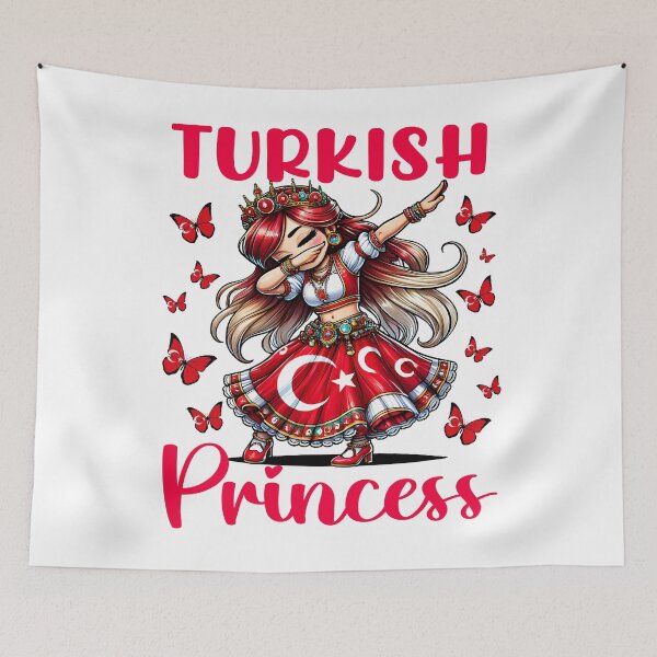 Item preview, Turkish Princess Dab Girl Flag Dress Cultural Souvenir Kids designed and sold by NUMAcreations.