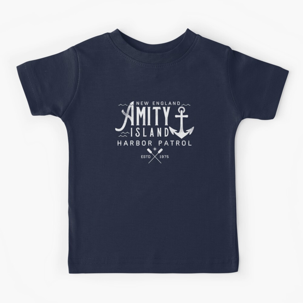 Amity Island Shark Harbor Patrol Kids T Shirt For Sale By Nemons