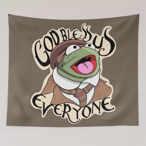 Item preview, Muppet Christmas Carol God Bless Us Tiny Tim Blue designed and sold by Jamie Collins.