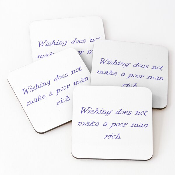 Item preview, Wishes do not make a poor man rich designed and sold by fristsmokie.