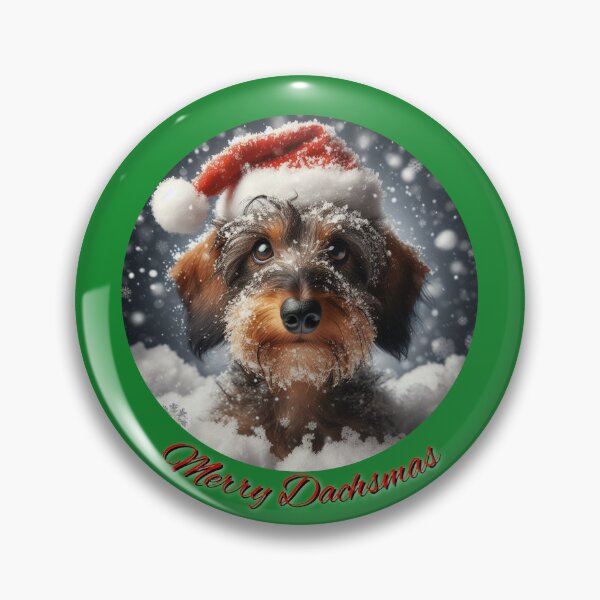 Item preview, Christmas Dachshund – a festive portrait designed and sold by SawaOne.
