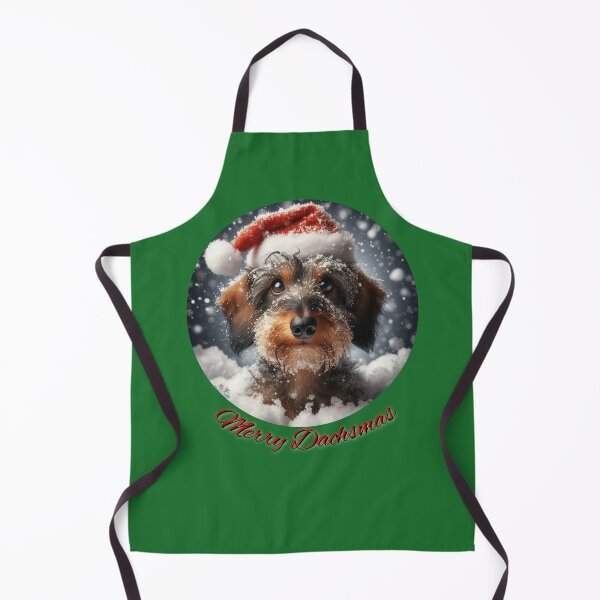 Item preview, Christmas Dachshund – a festive portrait designed and sold by SawaOne.