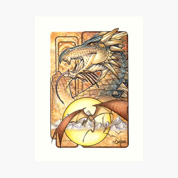 Crowned Dragon Art Print