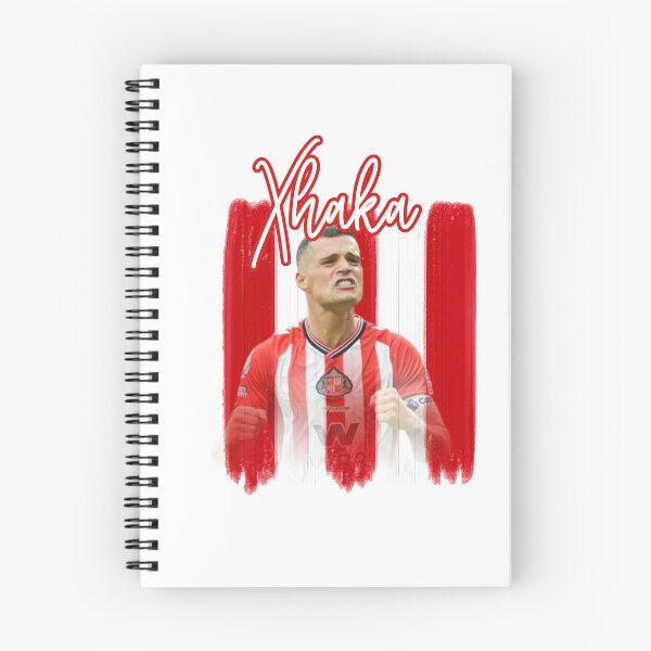 Item preview, Xhaka Sunderland Fan Art | Red & White Brush Stroke Football Design designed and sold by Pokah79.