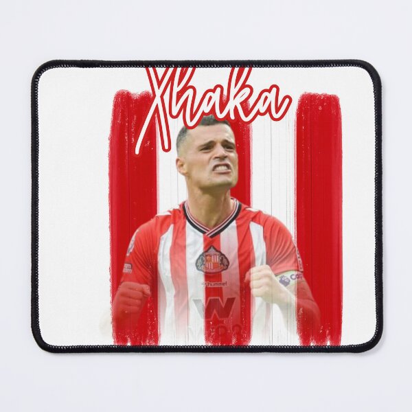 Item preview, Xhaka Sunderland Fan Art | Red & White Brush Stroke Football Design designed and sold by Pokah79.
