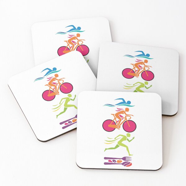 Item preview, Swim Bike Run Eat Triathlon designed and sold by LaurannaDesign.