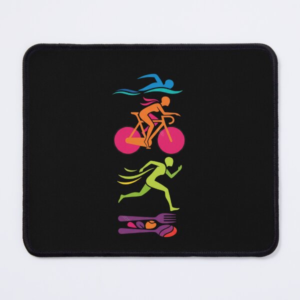 Item preview, Swim Bike Run Eat Triathlon designed and sold by LaurannaDesign.