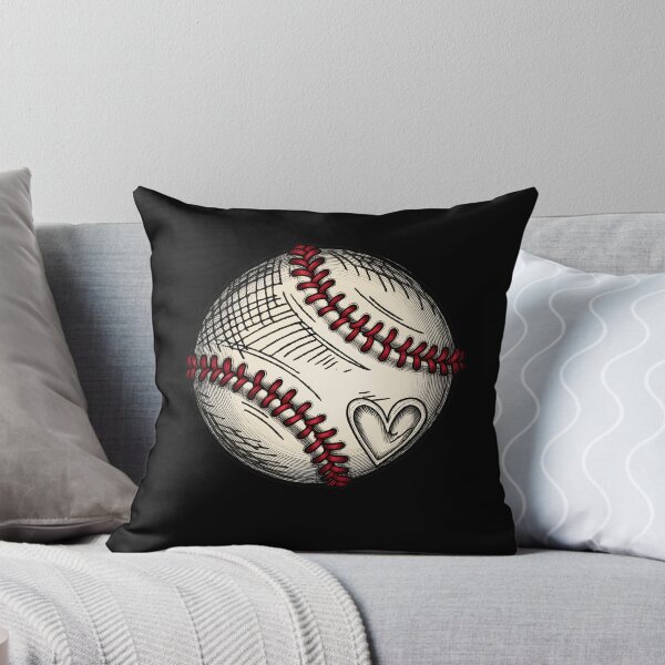 Aperçu de l'œuvre Illustration vintage d'un cœur de baseball créée et vendue par D-Signa.