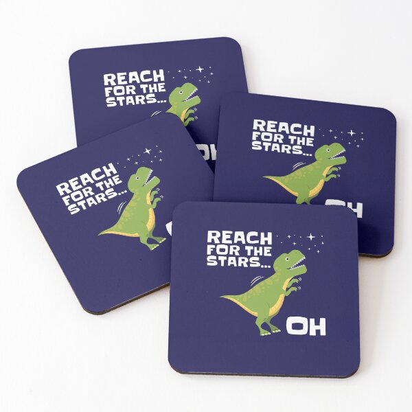 Item preview, T Rex Reach For The Stars Brazos cortos divertidos designed and sold by jaygo.