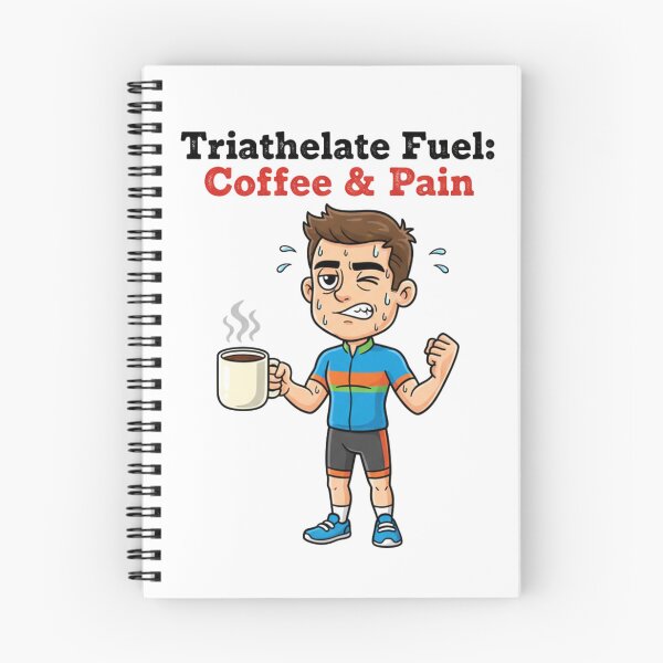Item preview, Triathlete Fuel Coffee and Pain Funny Sports Illustration designed and sold by LaurannaDesign.