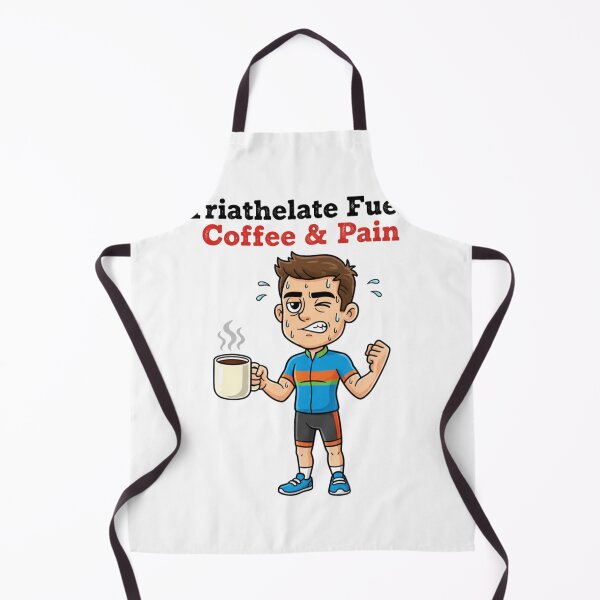 Item preview, Triathlete Fuel Coffee and Pain Funny Sports Illustration designed and sold by LaurannaDesign.