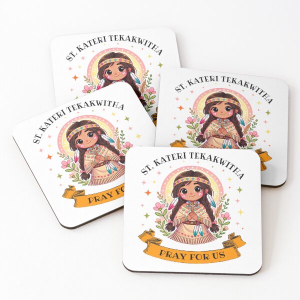 Item preview, St. Kateri Tekakwitha Catholic Saint Pray for Us for Kids designed and sold by NUMAcreations.