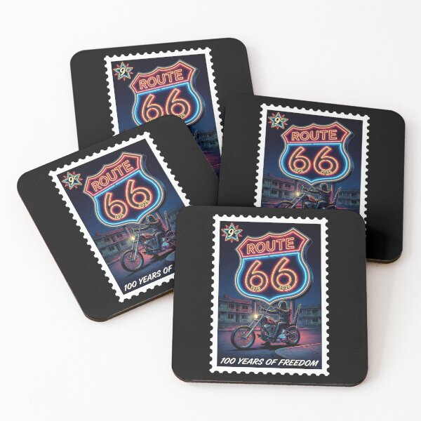 Item preview, Route 66 Centennial Neon Chopper: 100th Anniversary 1926-2026 Night Ride designed and sold by G350.