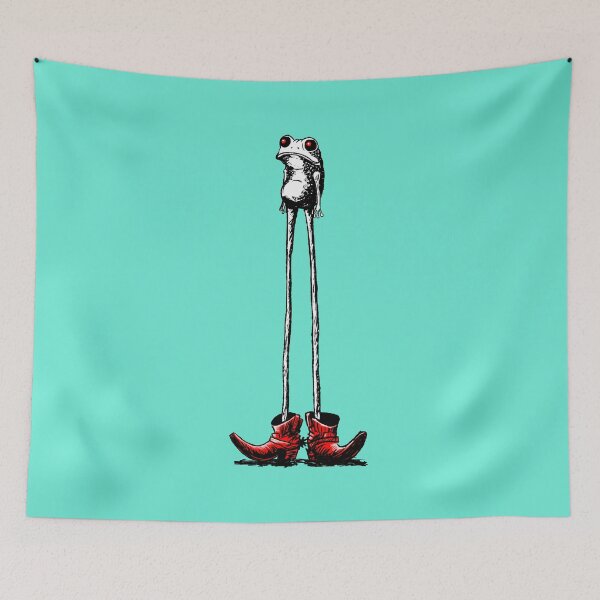 Item preview, Funny Frog, Cowboy Frog in boots designed and sold by ShirtShackDudes.