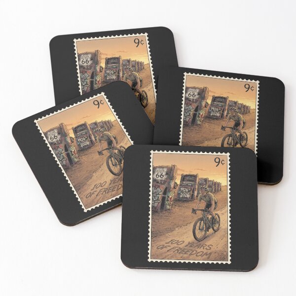 Item preview, Route 66 Centennial Cadillac Ranch: 100th Anniversary 1926-2026 Cyclist designed and sold by G350.
