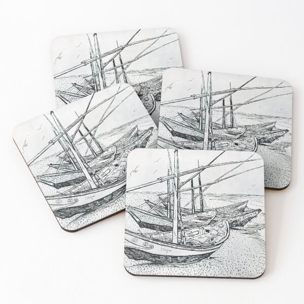 Item preview, Vincent Van Gogh - Fishing Boats On The Beach At Les Saintes-maries-de-la-mer designed and sold by st1art.