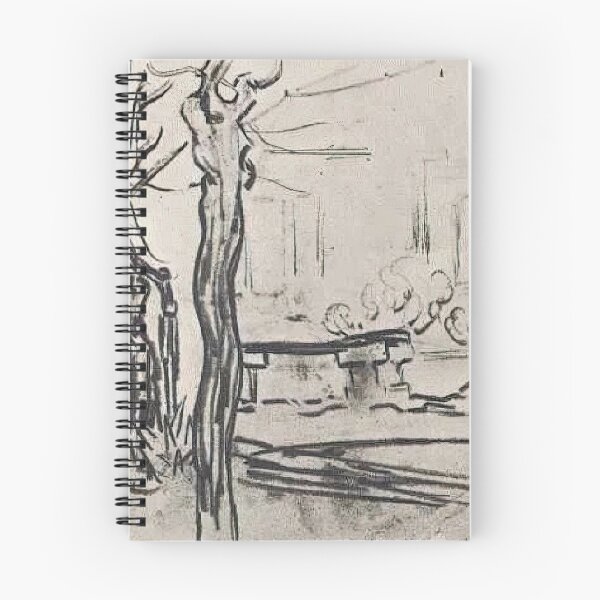 Item preview, Vincent Van Gogh - Garden Of The Asylum And Tree Trunks And A Stone Bench designed and sold by st1art.