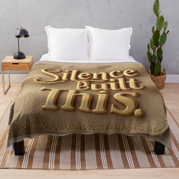 Item preview, Silence Built This – Luxury Minimal Quote Design by NegarTv Designs designed and sold by NegarTv Designs.