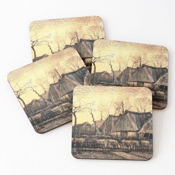 Item preview, Vincent Van Gogh - Houses With Thatched Roofs designed and sold by st1art.