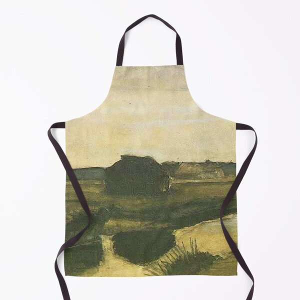 Item preview, Vincent Van Gogh - Landscape With A Stack Of Peat And Farmhouses designed and sold by st1art.